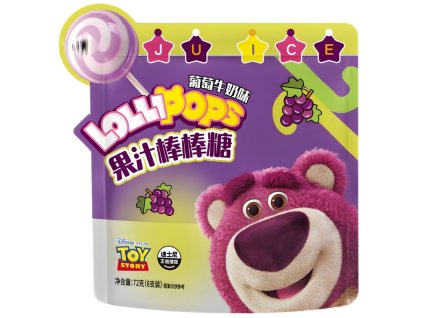 Disney Lotso Grape Milk Lollipop 72g CHN