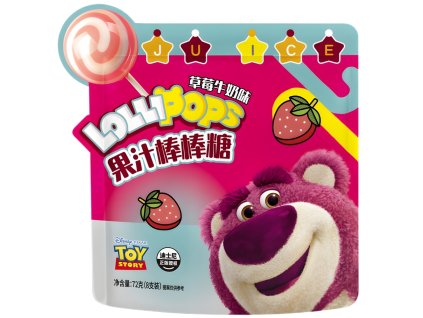 Disney Lotso Strawberry Milk Lollipop 72g CHN