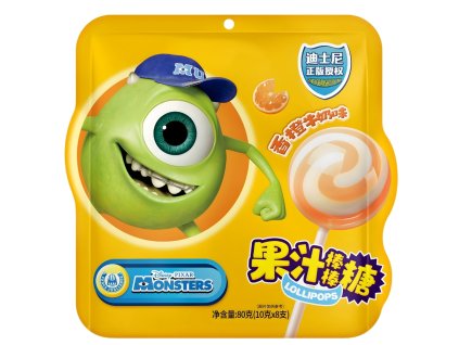 Disney Monsters Mike Orange Milk Lollipop 80g CHN