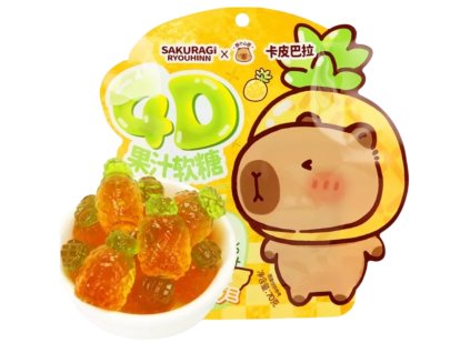 Si Capybara Pineapple 4D Juice Gummy 70g CHN