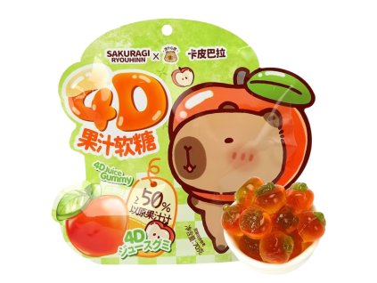 Si Capybara Apple 4D Juice Gummy 70g CHN