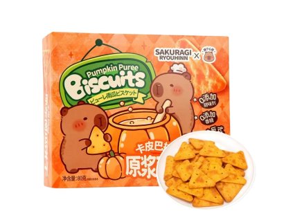 Sakuragi Capybara Pumpkin Biscuit 80g CHN