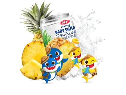 OKF BabyShark Sparking Pineapple 350ml