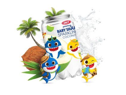 OKF BabyShark Sparking Coconut 350ml