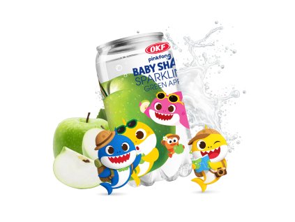 OKF BabyShark Sparking Green Apple 350ml