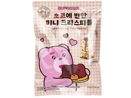 AKCE 1+1 Bellygom Chocolate Mini Crispy Roll 50g KOR