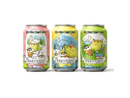 Crayon Shinchan Grapefruit Juice Sparkling Drink 330ml CHN
