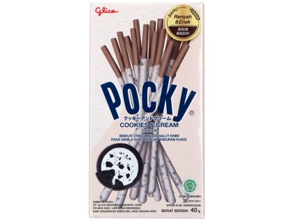 glico pocky cookies cream 40 g