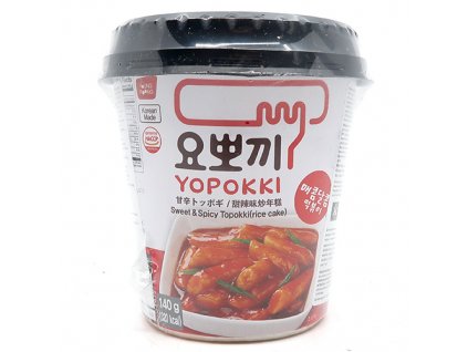 Yopokki Sweet & Spicy Tteokbokki Topokki v Kelímku 140g KOR