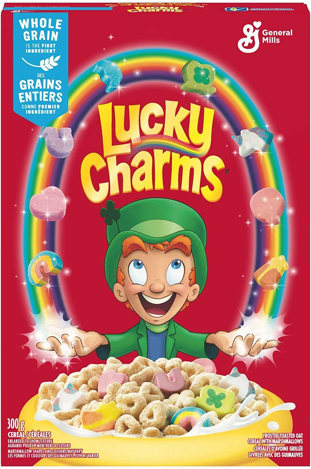 Po Expiraci Lucky Charms Medové Kroužky Snídaňové Cereálie 297g USA