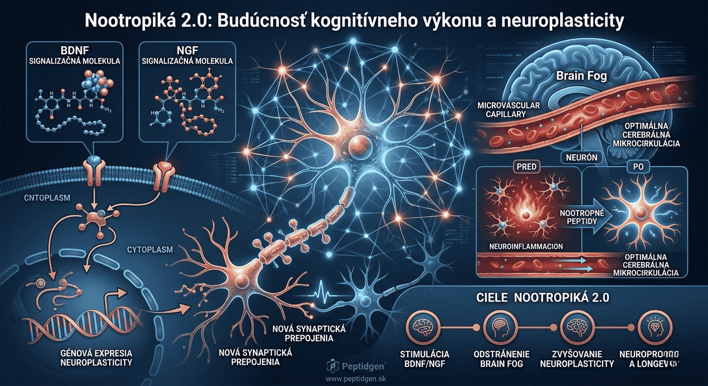Nootropiká 2.0: Budúcnosť kognitívneho výkonu a neuroplasticity | Peptidgen.sk