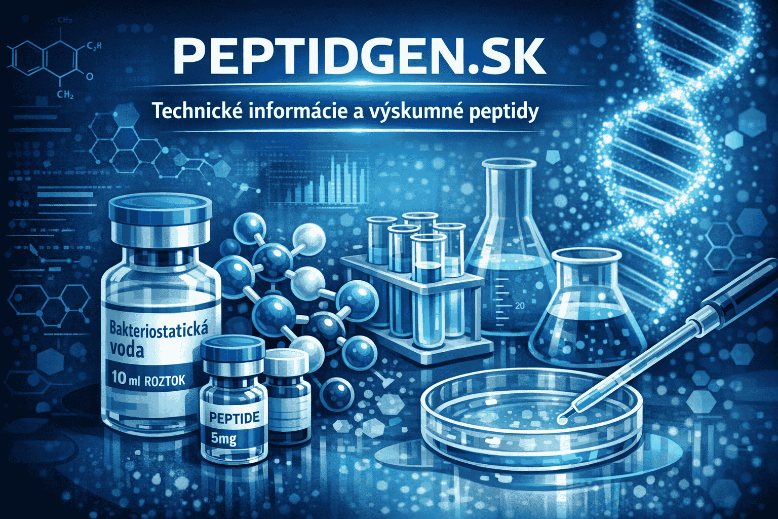 Peptidgen.sk – odborné technické informácie, stabilné peptidy a laboratórne roztoky pre výskum