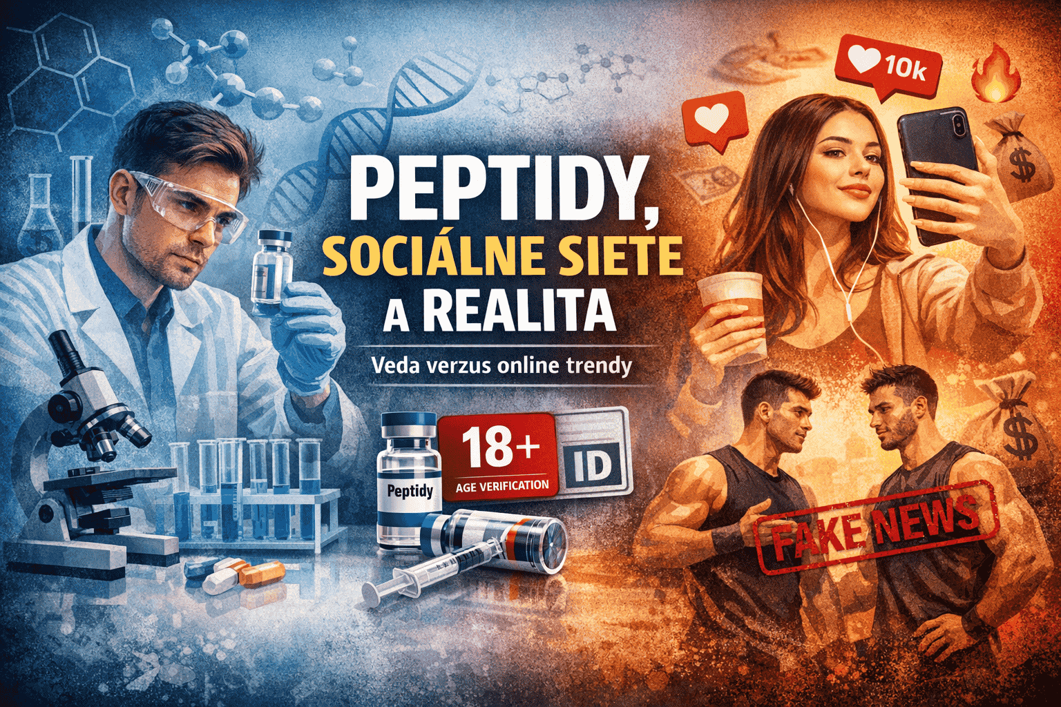 Peptidy a sociálne siete: riziká, fakty a bezpečný výskum | Peptidgen
