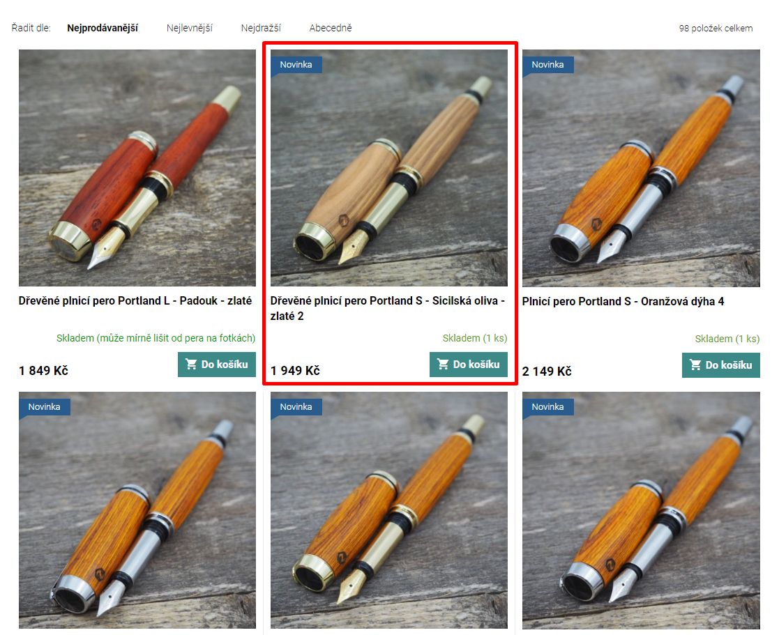 NÁVOD: Jak si na e-shopu vybrat styl gravírování na dřevěné pero