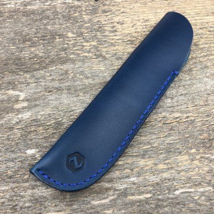 Kožené pouzdro pro pero Small - modrá