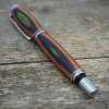Dřevěné kuličkové pero Portland S - Barevná dýha 6