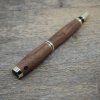 luxusni drevene kulickove pero Portland S Americky orech zlate1