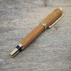 luxusni drevene kulickove pero Portland S Teak zlate3