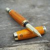 luxusni drevene kulickove pero Portland S Oranzova Dyha zlate (10)