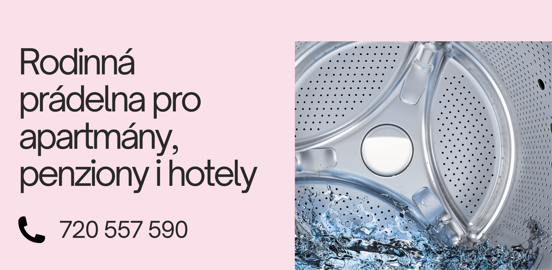 Rodinná prádelna pro apartmány, hotely a penziony
