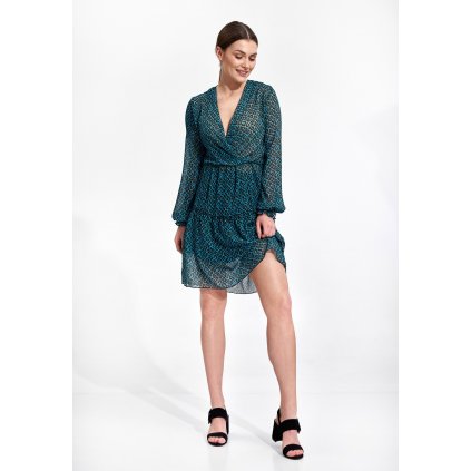 Letní mini šaty s potiskem M859 FIGL (Barva (varianta) 133, Velikost S/M)