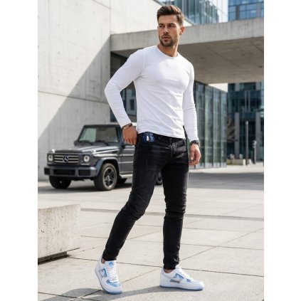 Černé pánské džíny slim fit UX3800 (Velikost 29, Barva Černá)