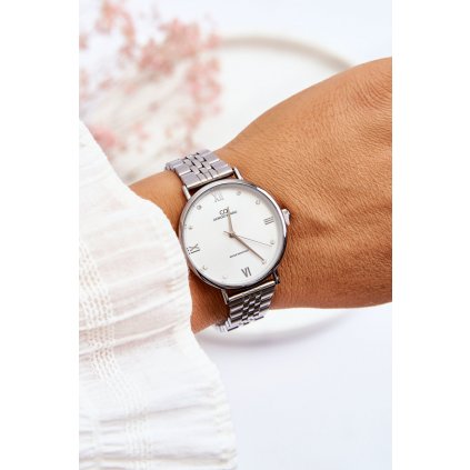 Dámské vodotěsné hodinky Světlé ciferník Giorgio&Dario stříbrny