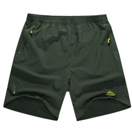 Sportovní pánské šortky outdoor nadměrné velikosti (Barva Černá, Velikost L)