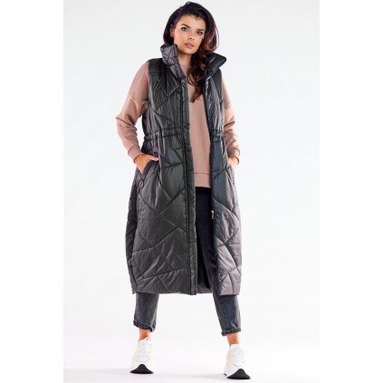 Vesta s aerodynamickým oversize střihem A544 (Velikost L/XL, Barva Černá)