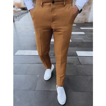 Pánské kalhoty chino střih UX3974 (Velikost 30, Barva Světle hnědá)