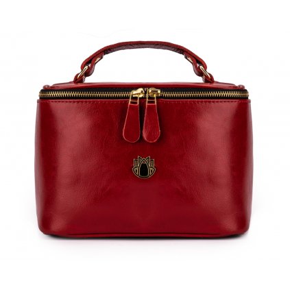 Elegantní dámská kosmetická taška z pravé kůže FK01 Solier
