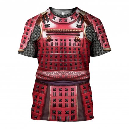 3D tričko s potiskem Harajuku Samurajská zbroj