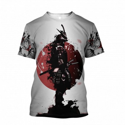 Pánské tričko s potiskem 3D Samurai a Dragon Tattoo