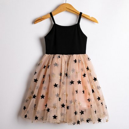 Letní šaty s hvězdičkami na sukni