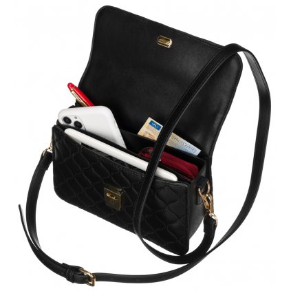 Elegantní prošívaná crossbody messenger kabelka