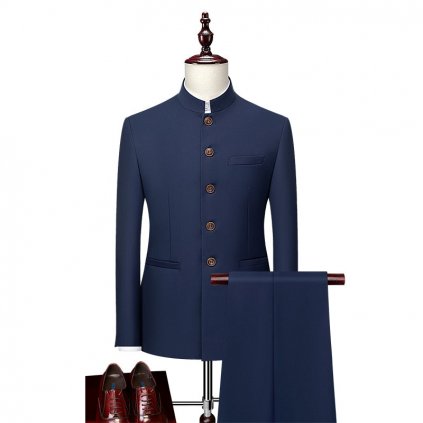 Oblek vintage styl se stojatým límcem