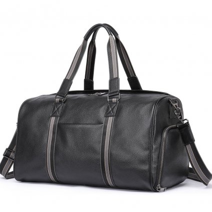 Stylová cestovní taška pravá kůže duffle bag