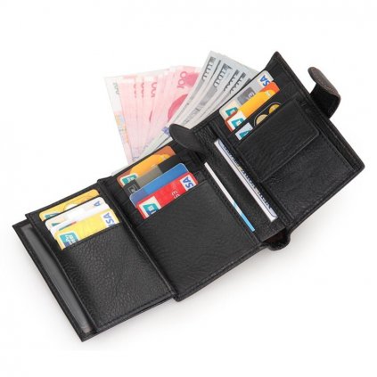 Kvalitní pánská peněženka multi RFID (Barva (varianta) Design1 kávová)