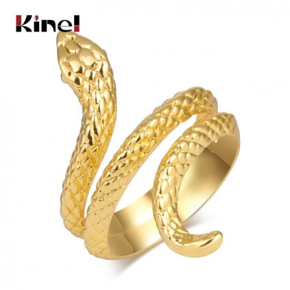 Texturovaný prsten ve tvaru hada