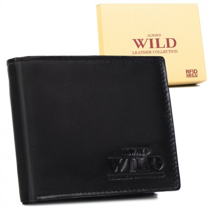 Pánská kožená peněženka s přihrádkou na zip