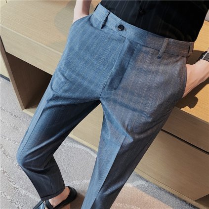 Pánské kalhoty do kanceláře Korean Slim Fit