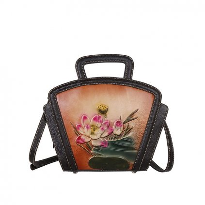 Stylová kabelka s lotusem