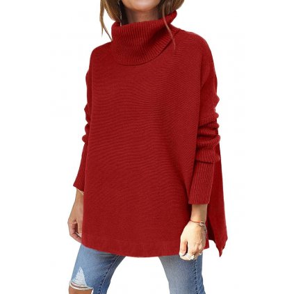 Oversize svetr s rozparky
