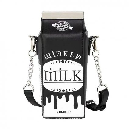 Originální crossbody kabelka mléko