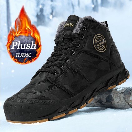 Zimní army boty voděodolné sněhule unisex