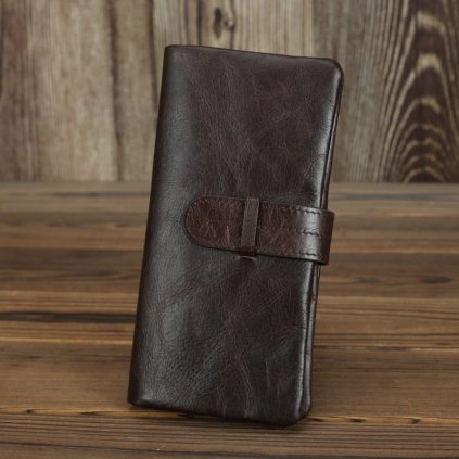 Luxusní pánská peněženka z pravé kůže Anti Theft (Barva (varianta) short)
