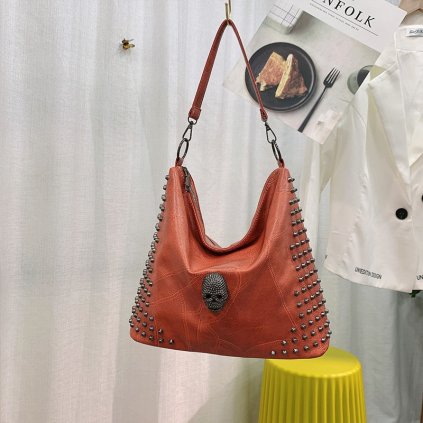 Shopper kabelka pro dámy s kovovými detaily