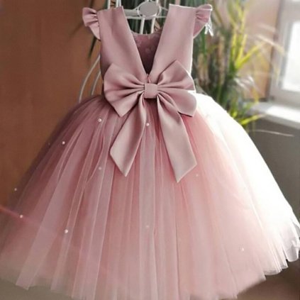 Dívčí šaty s třpytivou sukni