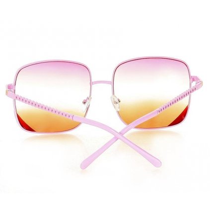 Čtvercové sluneční brýle MAZZINI VINTAGE STYLE růžové