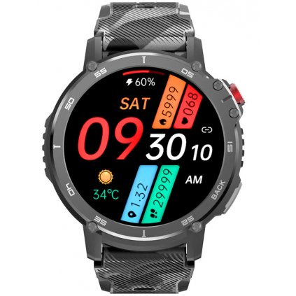 SMARTWATCH Pánské Rubicon RNCF08 - VOLÁNÍ TOOTH CALL - ODTWARZACZ MP3 4GB (sr053a)